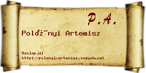 Polányi Artemisz névjegykártya